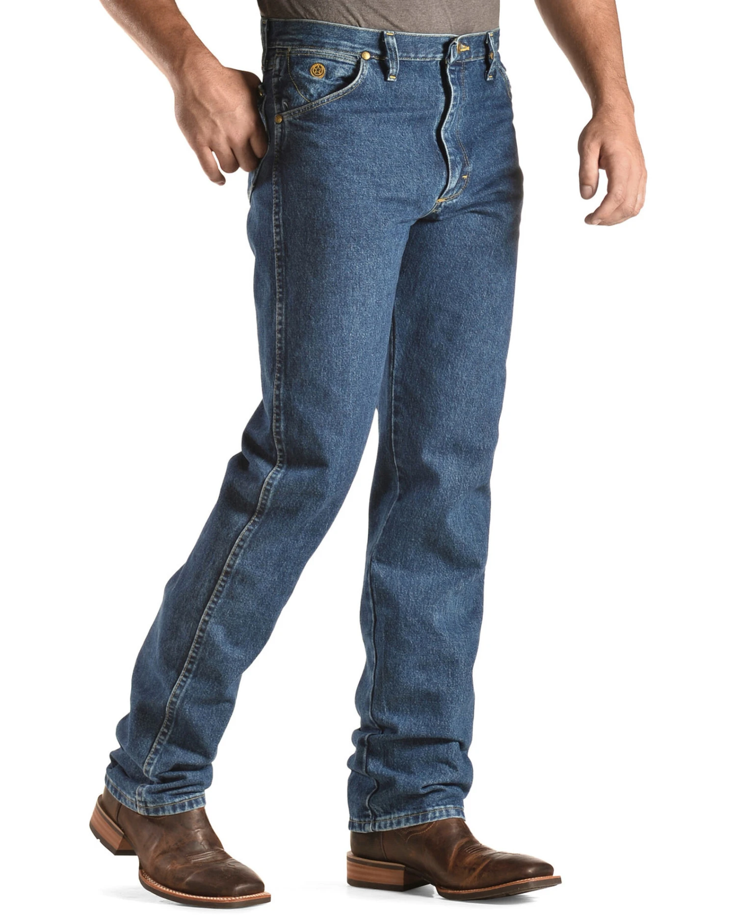 George Strait By Wrangler Men's Cowboy Cut Original Fit Jeans 4 George Strait By Wrangler Men's Cowboy Cut Original Fit Jeans - Image 2
