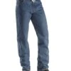Wrangler Men's 47MWZ Dark Wash Cowboy Cut Regular Prewashed Jeans -Cheap Cowboy Form Store 010A91 L7 P2