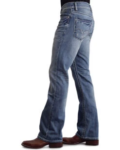 Stetson Rock Fit Frayed X Stitched Jeans -Cheap Cowboy Form Store 010D66 S1 D1