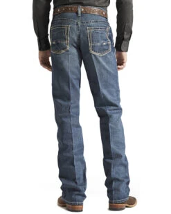 Ariat Men's M4 Gulch Medium Wash Low Rise Relaxed Bootcut Jeans - Tall -Cheap Cowboy Form Store 013846 CU P1