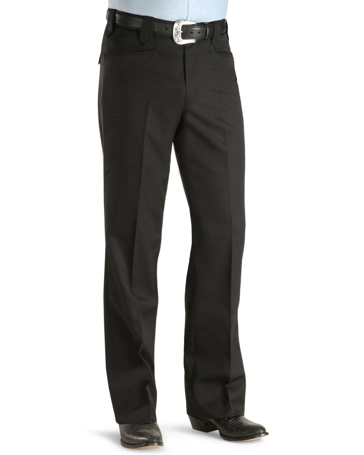 Circle S Men's Black Tuxedo Slacks 4 Circle S Men's Black Tuxedo Slacks - Image 2