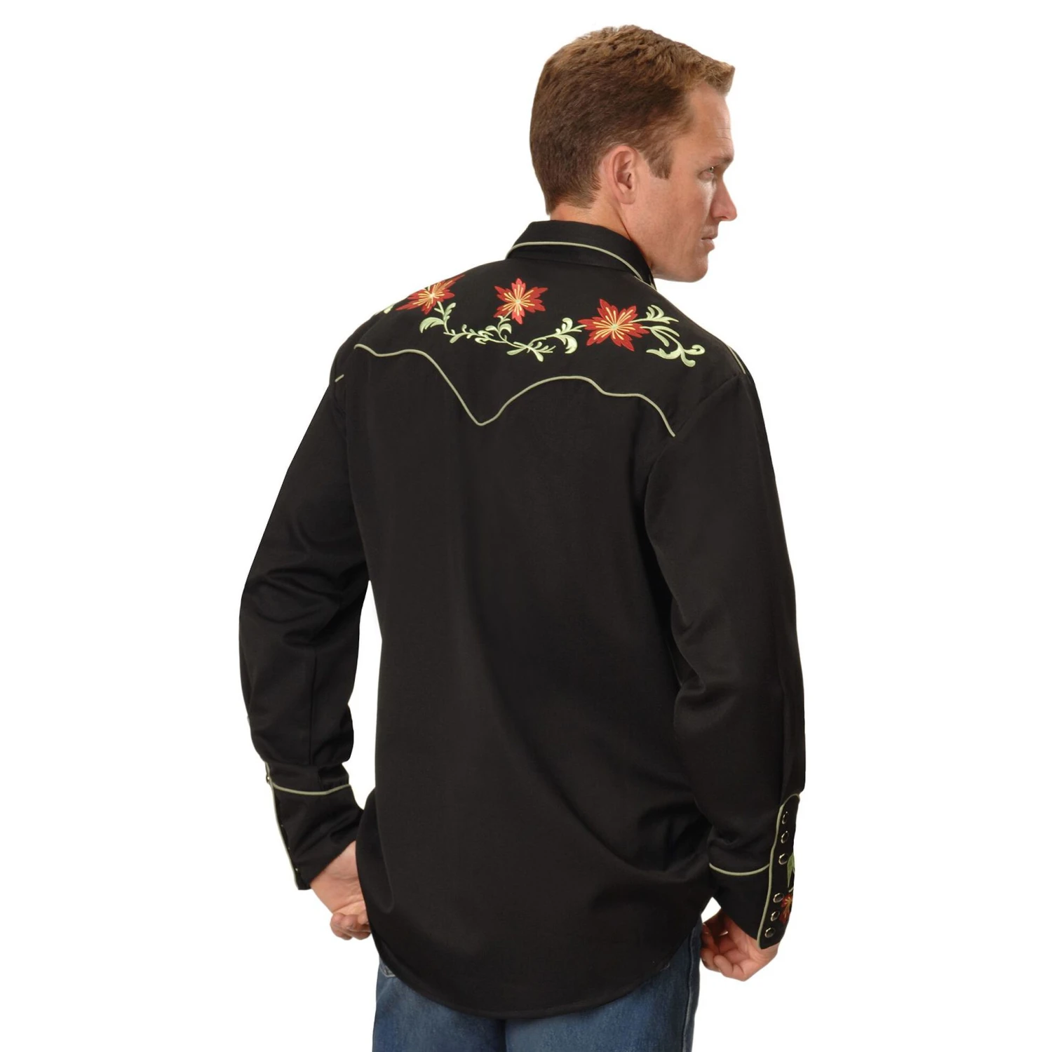 Scully Floral Embroidered Shirt 3 Scully Floral Embroidered Shirt