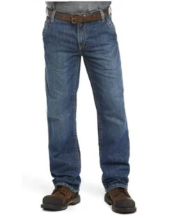 Ariat Men's FR M4 Relaxed Workhorse Relaxed Fit Bootcut Jeans -Cheap Cowboy Form Store 0862U6 7030 P1