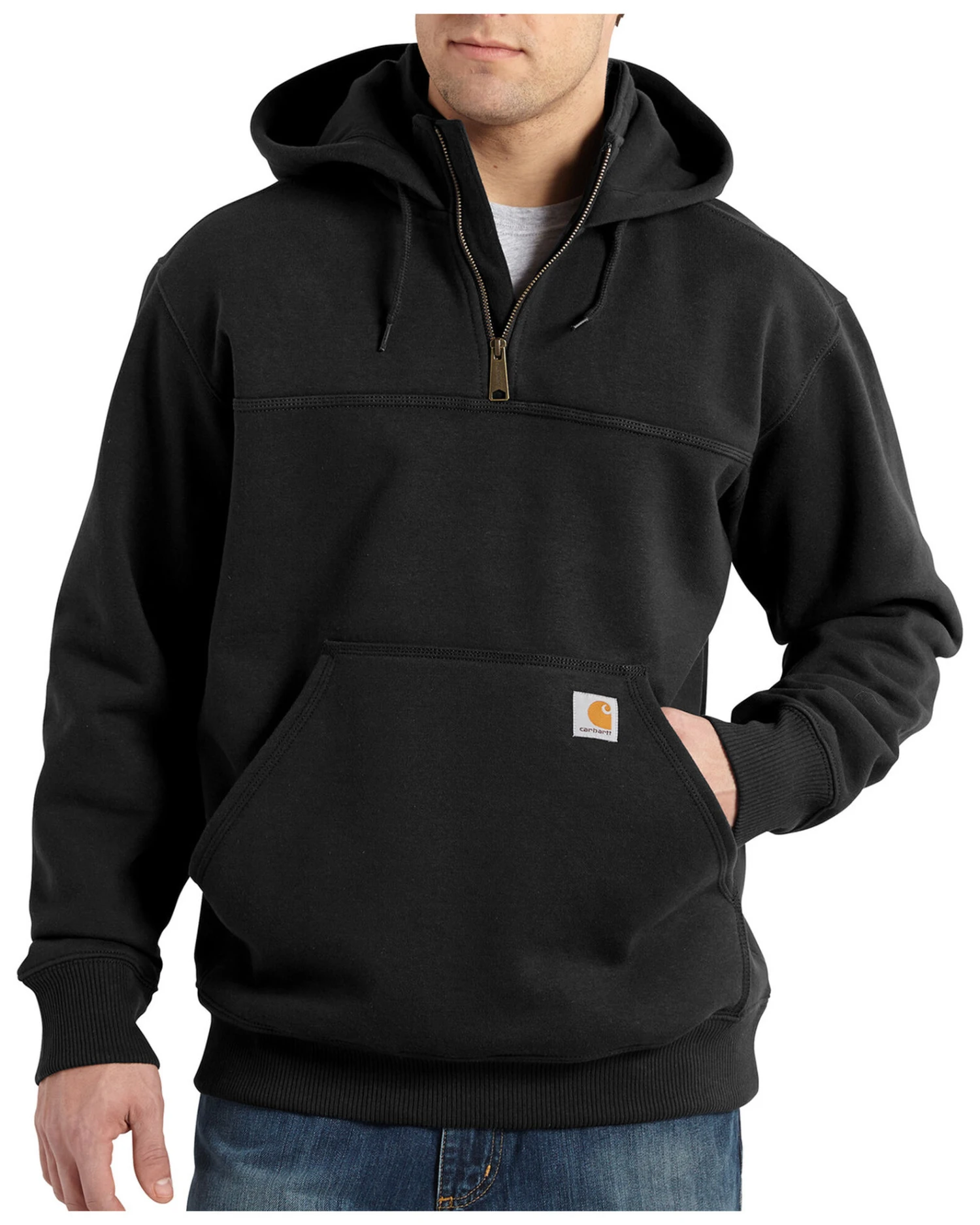 Carhartt Men's Rain Defender Paxton Hooded Zip Mock Work Sweatshirt 3 Carhartt Men's Rain Defender Paxton Hooded Zip Mock Work Sweatshirt