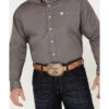 Cinch C‌inch Men's Solid Dove Gray Button Long Sleeve Shirt -Cheap Cowboy Form Store 0926V8 80 P2