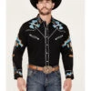 Scully Men's Phoenix Embroidered Retro Long Sleeve Western Shirt -Cheap Cowboy Form Store 0927J7 89 P1