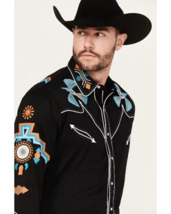 Scully Men's Phoenix Embroidered Retro Long Sleeve Western Shirt -Cheap Cowboy Form Store 0927J7 89 P2