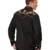 Scully Men's Floral Embroidered Vintage Long Sleeve Snap Western Shirt -Cheap Cowboy Form Store 092H15 89 P2
