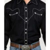 Scully Men's Embroidered Long Sleeve Snap Western Shirt