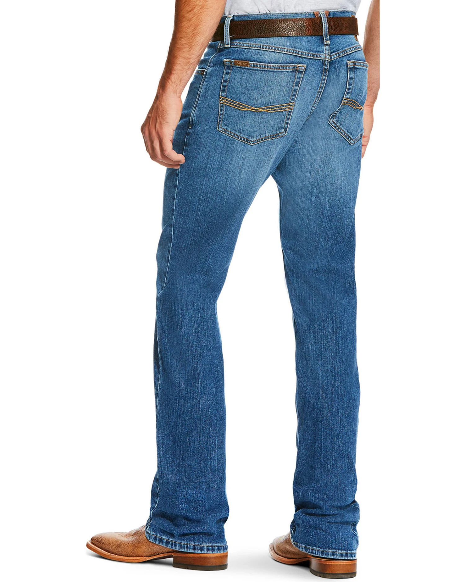 Ariat Men's M2 Brandon Medium Wash Bootcut Jeans 4 Ariat Men's M2 Brandon Medium Wash Bootcut Jeans - Image 2