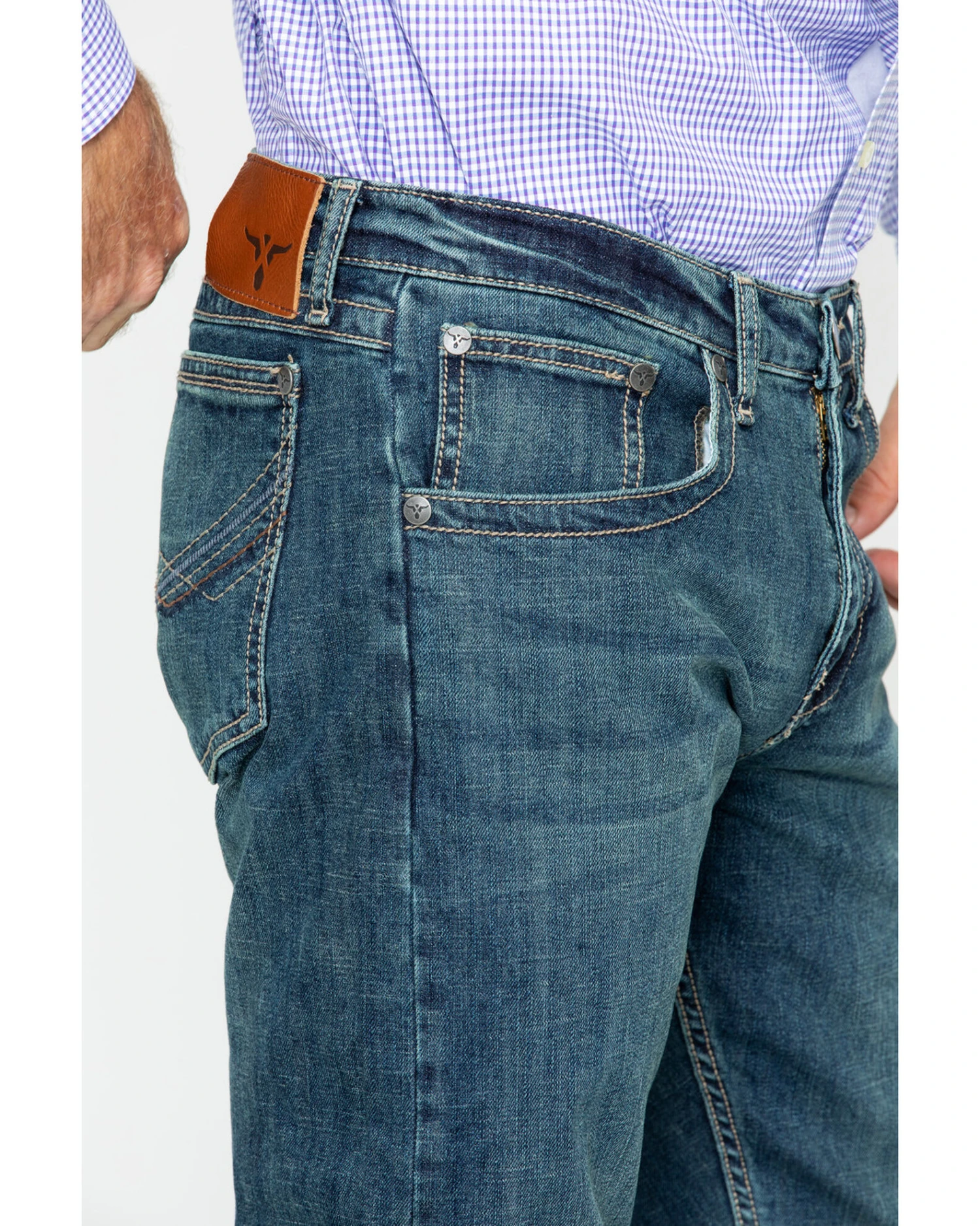 Wrangler Men's No.44 Slim Straight Leg McAllen Jeans 4 Wrangler Men's No.44 Slim Straight Leg McAllen Jeans - Image 2