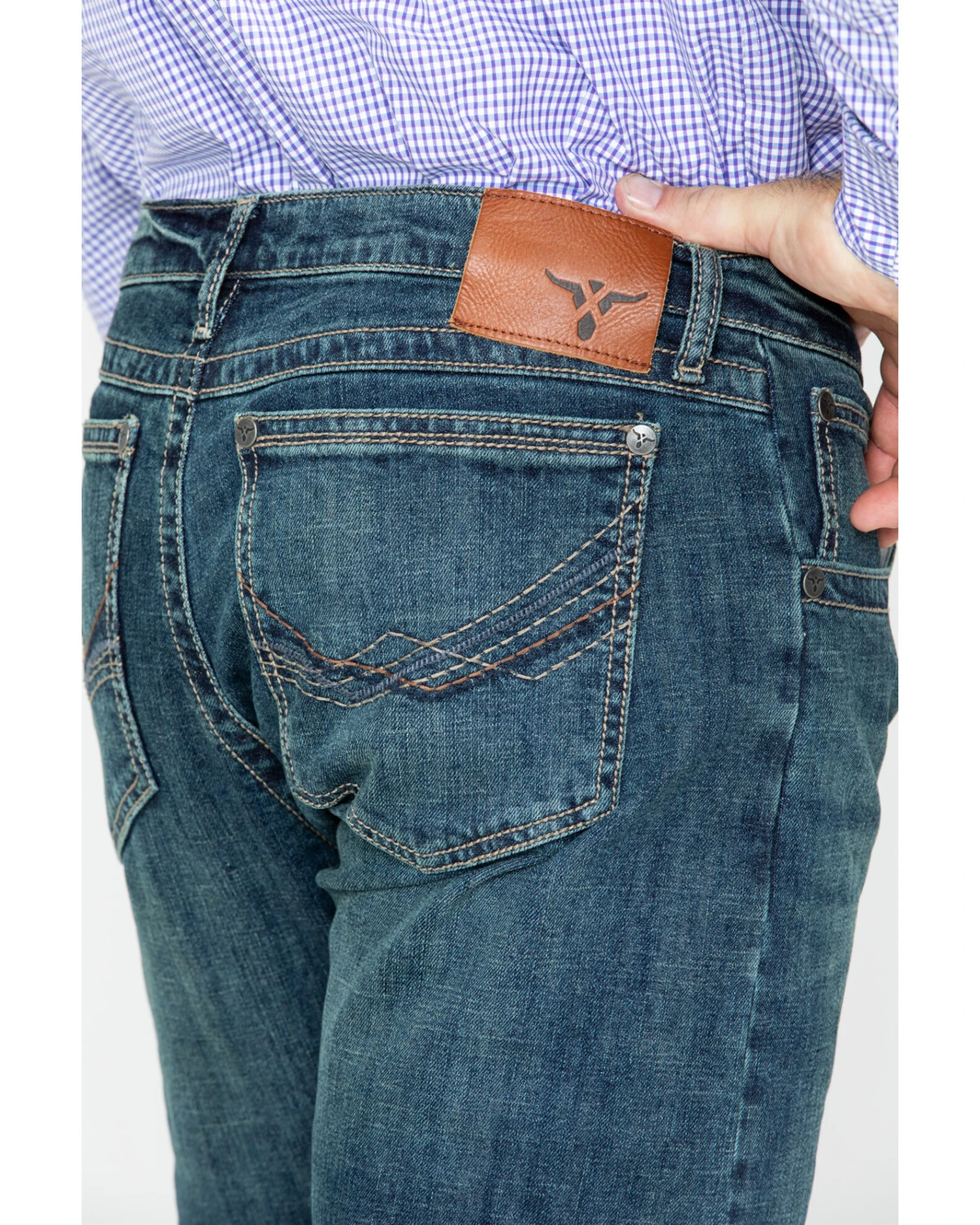 Wrangler Men's No.44 Slim Straight Leg McAllen Jeans 6 Wrangler Men's No.44 Slim Straight Leg McAllen Jeans - Image 4