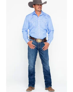 Cinch Men's Ian Dark Stonewash Slim Fit Boot Cut Jeans -Cheap Cowboy Form Store 2000240164 402 P6