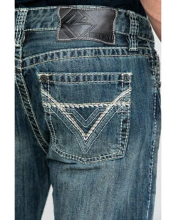 Rock & Roll Denim Men's Pistol Med Bootcut Jeans