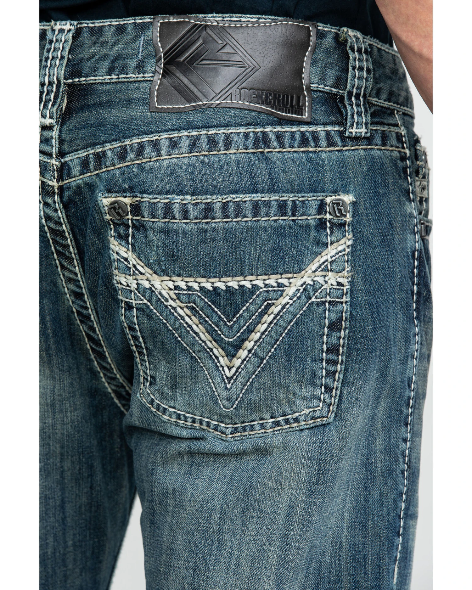 Rock & Roll Denim Men's Pistol Med Bootcut Jeans 3 Rock & Roll Denim Men's Pistol Med Bootcut Jeans