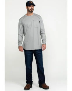 Hawx Men's FR Pocket Long Sleeve Work T-Shirt - Tall -Cheap Cowboy Form Store 2000284566 040 P6