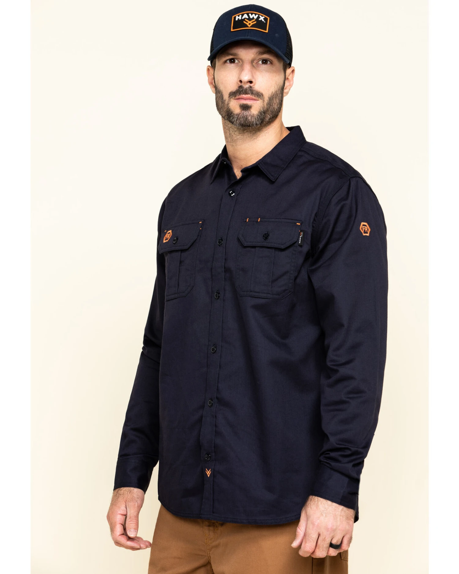Hawx Men's FR Long Sleeve Woven Work Shirt - Tall 8 Hawx Men's FR Long Sleeve Woven Work Shirt - Tall - Image 6