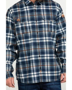 Hawx Men's FR Plaid Print Long Sleeve Woven Work Shirt - Big -Cheap Cowboy Form Store 2000284665 400 P4