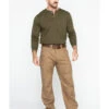 Hawx Men's Brown Stretch Ripstop Utility Work Pants - Big
