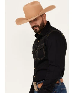 Wrangler Retro Premium Men's Solid Long Sleeve Western Shirt -Cheap Cowboy Form Store 2000320790 001 P2