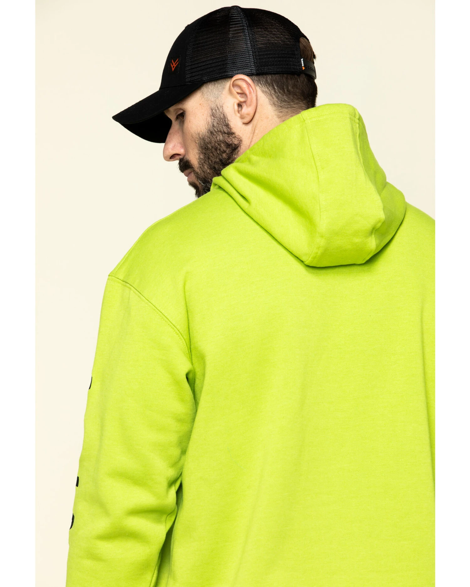 Ariat Men's Lime Heather Rebar Graphic Hooded Work Sweatshirt 8 Ariat Men's Lime Heather Rebar Graphic Hooded Work Sweatshirt - Image 6
