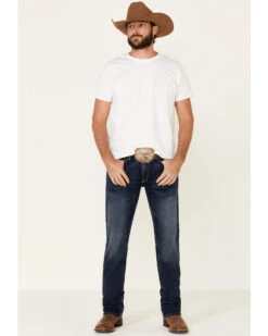 Ariat Men's M4 Denali Malone Dark Stretch Stackable Relaxed Straight Jeans -Cheap Cowboy Form Store 2000333947 400 P1