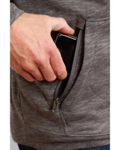 Stetson Men's USA Slub French Terry Hooded Sweatshirt -Cheap Cowboy Form Store 2000339697 020 P3