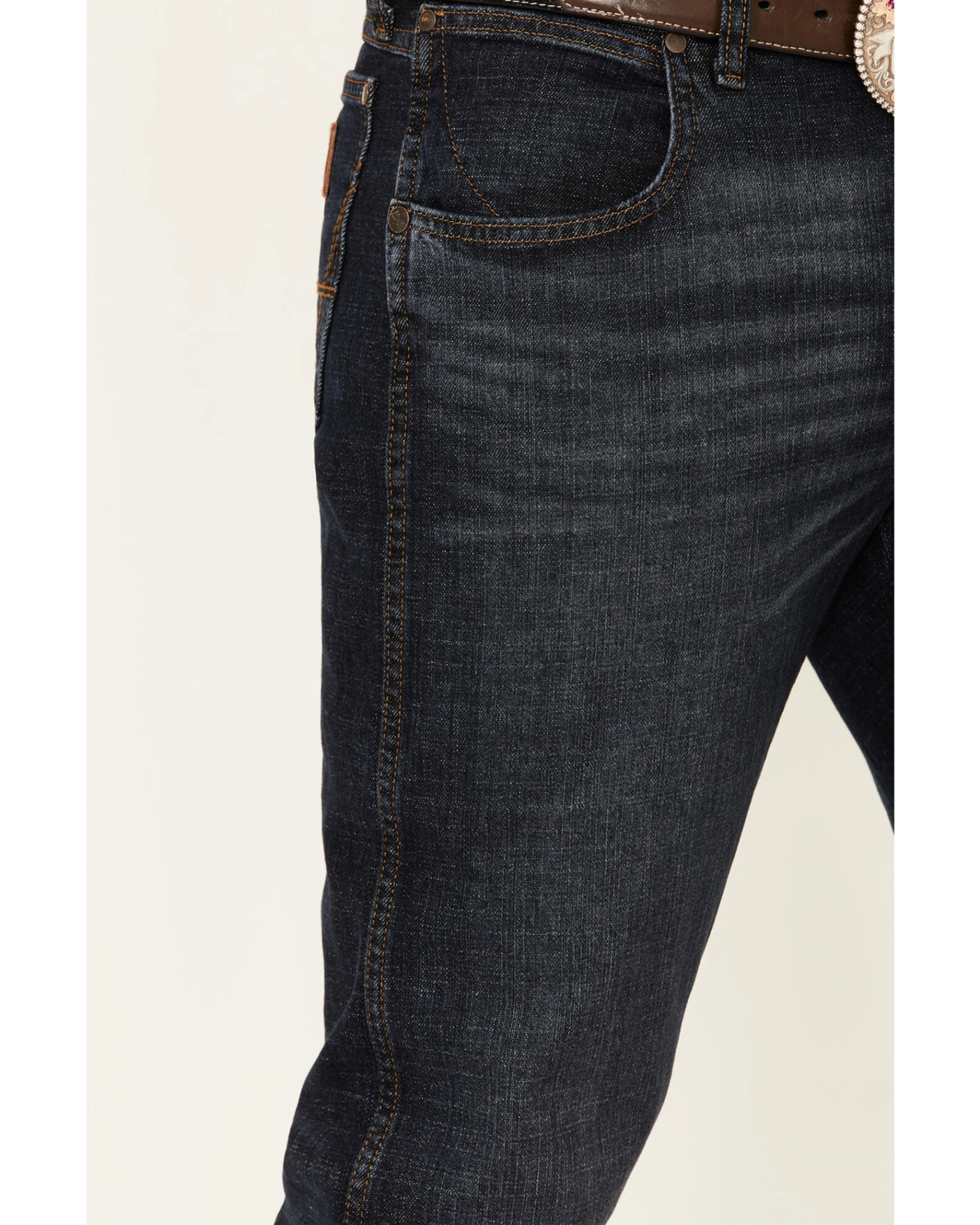 Wrangler Retro Men's Dark Wash Rocky Mount Relaxed Bootcut Jeans - Tall 4 Wrangler Retro Men's Dark Wash Rocky Mount Relaxed Bootcut Jeans - Tall - Image 2