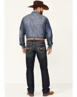 Ariat Men's M4 Cobalt Dark Wash Stretch Relaxed Straight Jeans -Cheap Cowboy Form Store 2000341785 400 P3