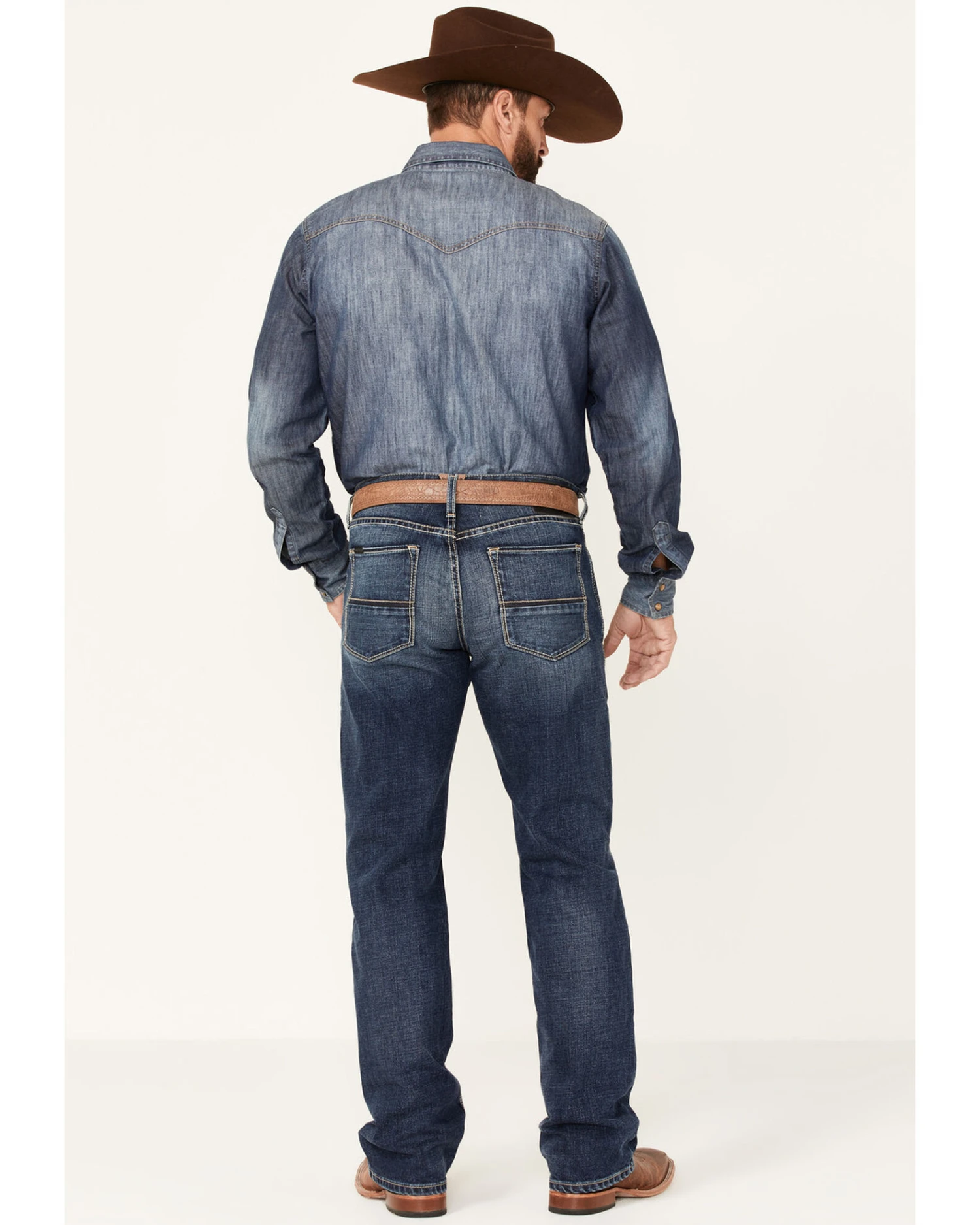 Ariat Men's M5 Travis Dark Wash Stretch Straight Leg Jeans 5 Ariat Men's M5 Travis Dark Wash Stretch Straight Leg Jeans - Image 3