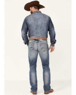 Ariat Men's M4 Dakota Medium Wash Stretch Relaxed Straight Jeans -Cheap Cowboy Form Store 2000341795 400 P3