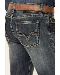 Rock & Roll Denim Men's Revolver Medium Vintage Stretch Slim Straight Jeans -Cheap Cowboy Form Store 2000345009 400 P2