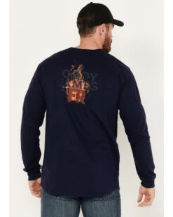 Cheap Cowboy Form Store 36 Cody James Men's FR Vintage Graphic Long Sleeve Work Shirt