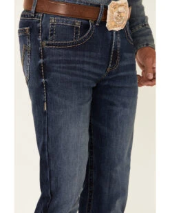 Rock 47 By Wrangler Men's Horizon Dark Wash Stretch Slim Bootcut Jeans 8 Rock 47 By Wrangler Men's Horizon Dark Wash Stretch Slim Bootcut Jeans -Cheap Cowboy Form Store 2000350738 400 P2