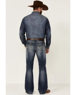 Rock & Roll Denim Men's Medium Wash Pistol Regular Bootcut Jeans -Cheap Cowboy Form Store 2000351103 400 P1