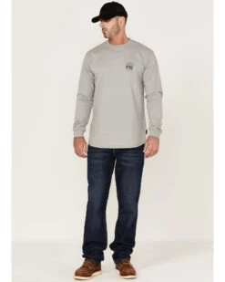 Cody James Men's FR Desperado Skull Graphic Long Sleeve Work T-Shirt