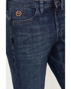 Hawx Men's FR Sheridan Dark Wash 5-Pocket Slim Bootcut Stretch Jeans -Cheap Cowboy Form Store 2000357997 402 P2