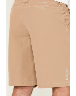 Ariat Men's Incense Khaki Stretch Tek Shorts -Cheap Cowboy Form Store 2000359849 250 P4