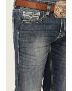 Rock & Roll Denim Men's Medium Vintage Pistol Stretch Regular Straight Jeans -Cheap Cowboy Form Store 2000361609 400 P4