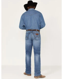 Wrangler Retro Men's Llano Light Medium Wash Stretch Slim Bootcut Jeans 9 Wrangler Retro Men's Llano Light Medium Wash Stretch Slim Bootcut Jeans -Cheap Cowboy Form Store 2000365069 413 P3