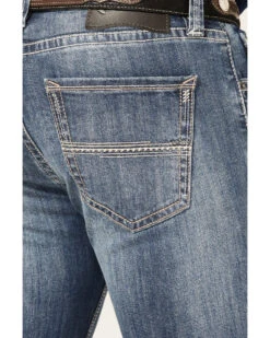 Rock & Roll Denim Men's Revolver Medium Wash Reflex Stretch Slim Straight Jeans 9 Rock & Roll Denim Men's Revolver Medium Wash Reflex Stretch Slim Straight Jeans -Cheap Cowboy Form Store 2000367645 202 P2