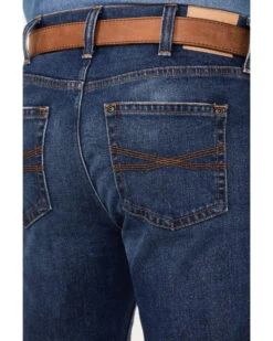 Blue Ranchwear Men's Montana Medium Wash Stackable Straight Stretch Denim Jeans