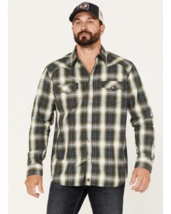 Moonshine Spirit Men's All Day Long Large Plaid Snap Western Shirt -Cheap Cowboy Form Store 2000374117 300 P1