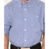 RANK 45 Men's Troubador Geo Print Short Sleeve Button-Down Western Shirt -Cheap Cowboy Form Store 2000374167 400 P3