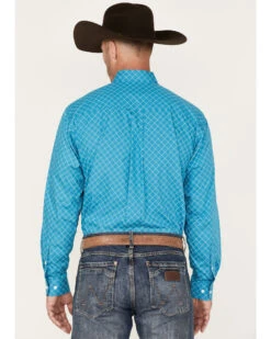 Cinch Men's All-Over Diamond Print Button Down Western Shirt -Cheap Cowboy Form Store 2000375241 400 P4