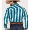 Rock & Roll Denim Men's Dale Brisby Stripe Stretch Long Sleeve Pearl Snap Shirt -Cheap Cowboy Form Store 2000376159 440 P4