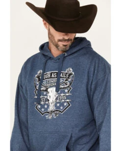 Cowboy Hardware Men's Tough As Nails Skull Graphic Hooded Sweatshirt -Cheap Cowboy Form Store 2000378838 400 P3
