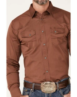 Blue Ranchwear Men's Long Sleeve Button-Down Western Shirt -Cheap Cowboy Form Store 2000380499 646 P3