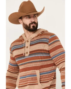 Pendleton Men's Medallion Striped Hooded Pullover -Cheap Cowboy Form Store 2000383572 280 P2