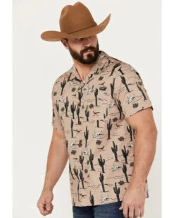 Cinch Men's Camp Tumbleweed Cactus Skull Short Sleeve Button-Down Western Shirt 9 Cinch Men's Camp Tumbleweed Cactus Skull Short Sleeve Button-Down Western Shirt -Cheap Cowboy Form Store 2000383902 250 P2